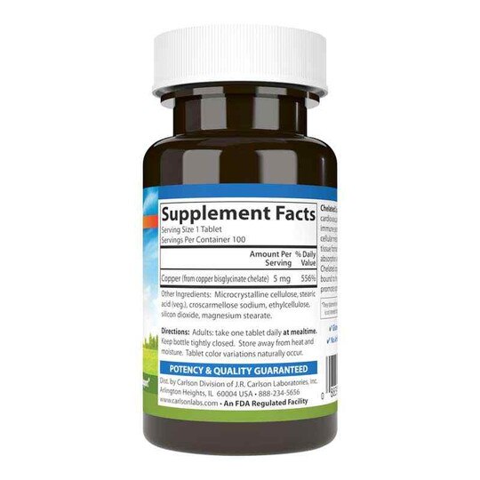 Chelated Copper 5 Mg, CL